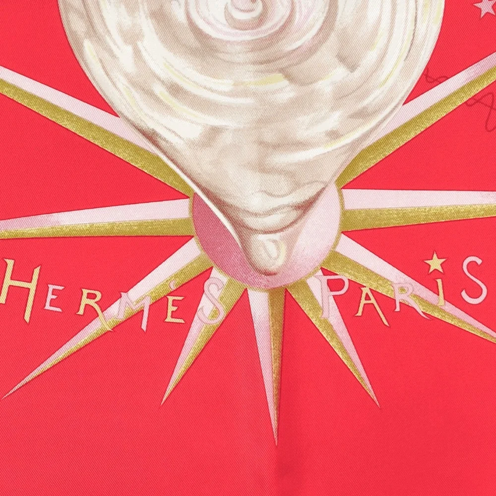 NWT Hermes Scarf "Quintessence" in Coral - Picture 4 of 9